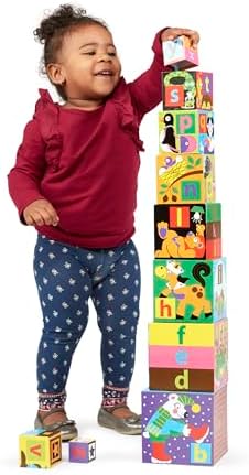 Melissa Doug Alphabet Stacking Blocks Set