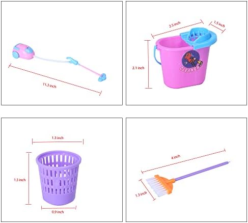 E-TING Miniature Cleaning Set for Dollhouse