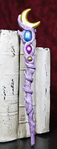 Ebros Magic Wand - Celestial Moon Stone Decor
