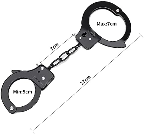 HUALIXUAN Metal Play Handcuffs for Kids