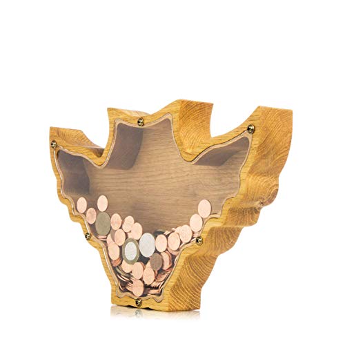 Unique Owl Piggy Bank Durable Wooden Money Box for Kids Adults