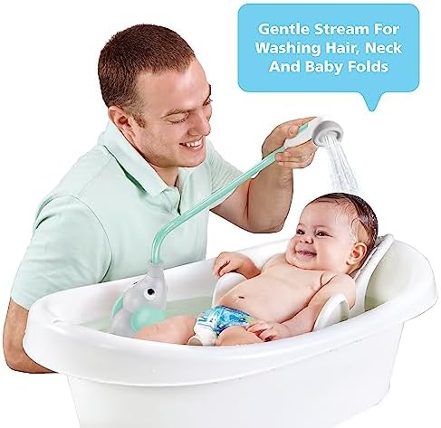 Yookidoo Baby Bath Shower Head - Elephant with Trunk Spout 1