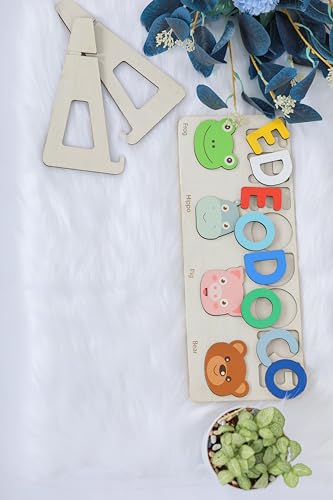 Customized Name Puzzle for Toddlers Wooden Busy Board