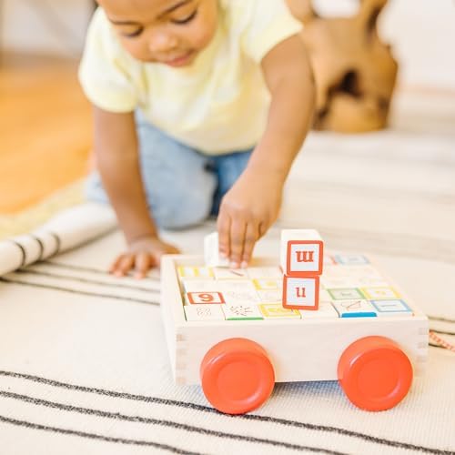 Melissa Doug Classic ABC Wooden Block Set