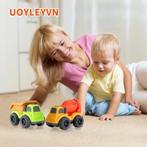 UOYLEYVN Toddler Trucks 1-3 Year Old Play Set