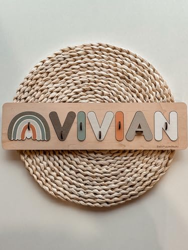 Personalized Baby Name Wooden Puzzle for Toddlers