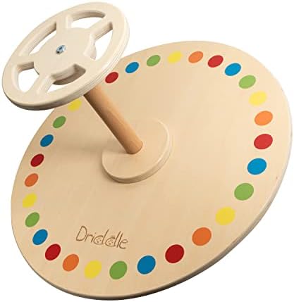 Driddle Wooden Spinner Seat - Sit and Spin Toy for Toddlers Kids