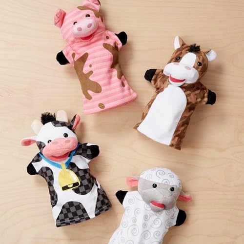 Melissa Doug Farm Friends Hand Puppets Set of 4 1