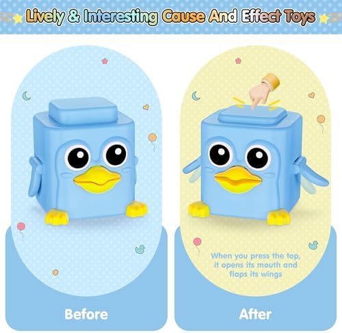 BASUN Stacking Animal Toys for Toddlers 18 Months