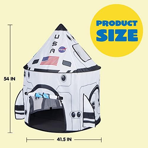Astronaut Helmet with Blue Visor Rocket Ship Play Tent for Kids
