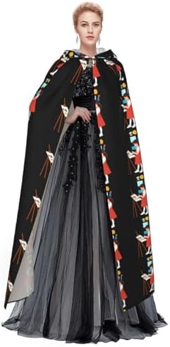 Little Girl Drawing Seriously Hooded Cloak Halloween Costume