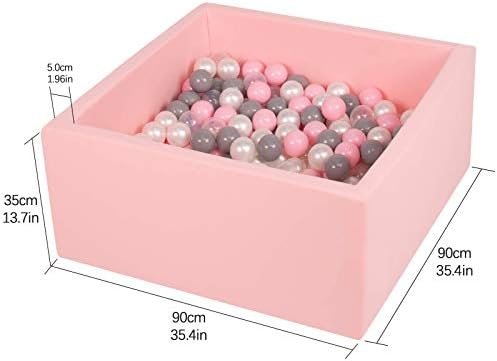 TRENDBOX Memory Foam Ball Pit Square - Pink