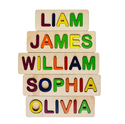 Personalized Wooden Name Puzzle for Toddlers