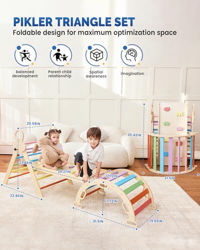 Saryocy Pikler Triangle Set for Kids 1-6