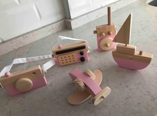 Wooden Airplane Toy for Toddlers Handmade and Natural