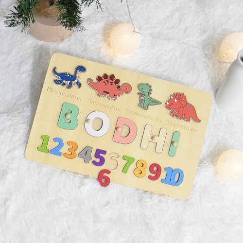 Personalized Name Puzzle - Wooden Montessori Busy Board 1