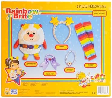 Rainbow Brite 6-Piece Costume Set for Kids Adults