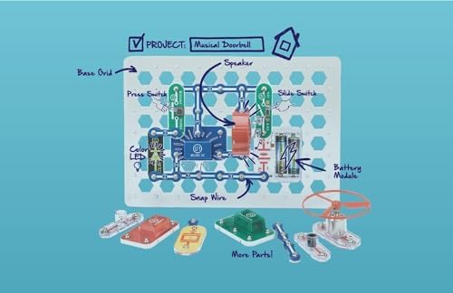 Snap Circuits Jr SC-100 Electronics Kit for Kids 8