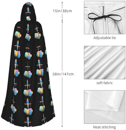 MJHKXLJ Little Girl Balloon Bench Hooded Cloak