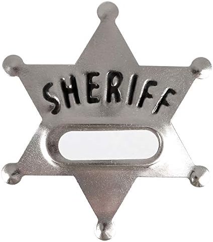 Bedwina Metal Sheriff Badges - Pack of 24