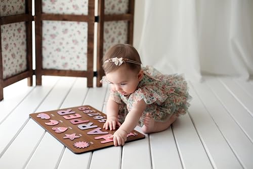 Custom Wooden Name Puzzle for Kids Personalized Montessori Learning Toy