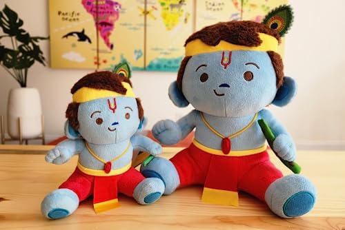 MODI TOYS - Baby Krishna Plush Toy and Book Set