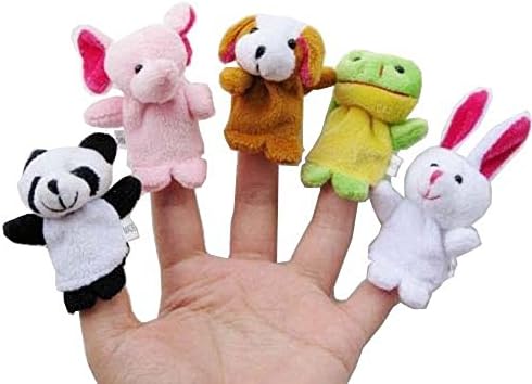 Super Z Outlet Velvet Animal Finger Puppets - 10 Set