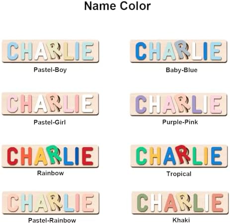 Personalized Baby Name Puzzle with Cats Design