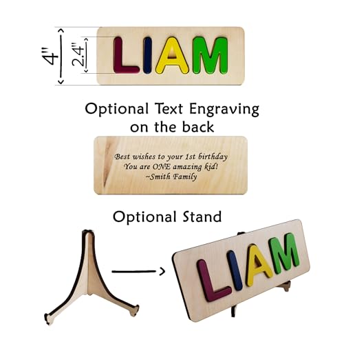 Personalized Wooden Name Puzzle for Toddlers