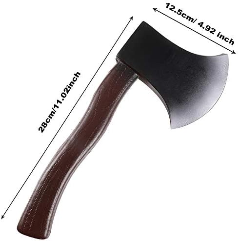 Hsei 2 Piece Halloween Foam Axe Props for Costume Party