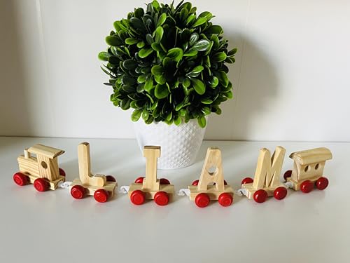 Wooden Letter Train with Personalized Name - Baby Room Decor