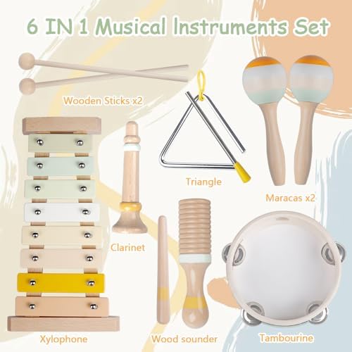 Aliex Baby Musical Instruments Montessori Wooden Set