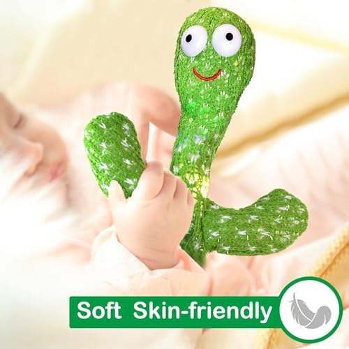 Pbooo Talking Cactus Toy with Singing Dancing