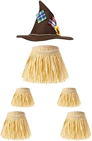 SATINIOR 6-Piece Scarecrow Costume for Kids