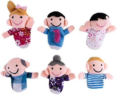 Super Z Outlet Family Finger Puppets 6 Piece Set