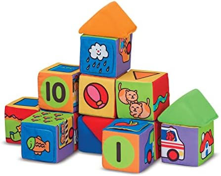 Melissa Doug Ks Kids Match and Build Soft Blocks Set