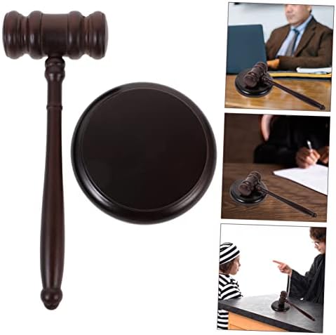 Veemoon Wooden Gavel Judge Hammer for Kids