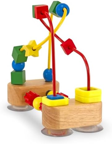 Melissa Doug First Bead Maze - Wooden Educational Toy for Babies and Toddlers