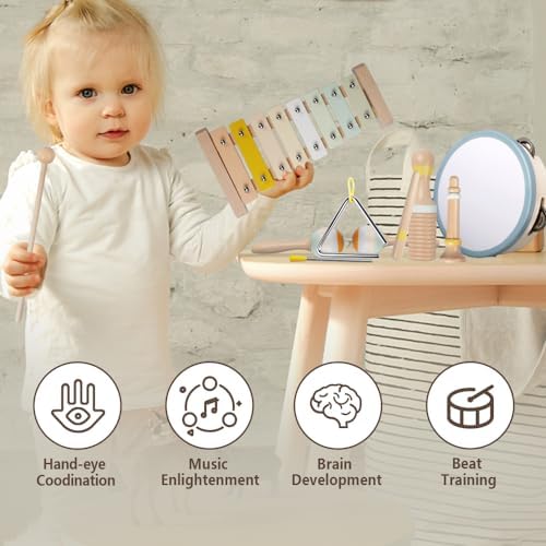 Aliex Baby Musical Instruments Montessori Wooden Set