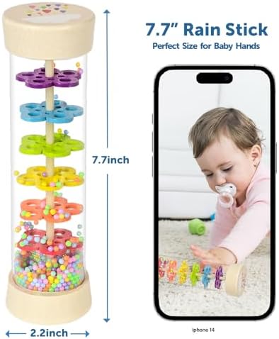 GRESEESM Rainstick Musical Toy for Babies 6-12 Months