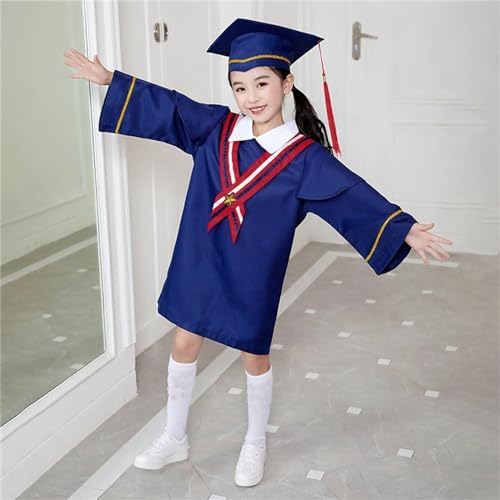 Kids Graduation Cap and Gown Set with Tassel for Unisex 2025