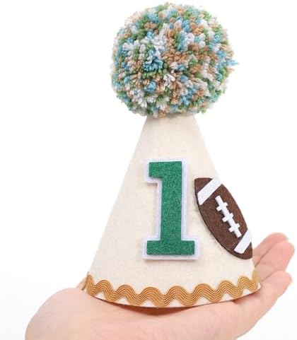 1st Birthday Football Party Hat for Boys