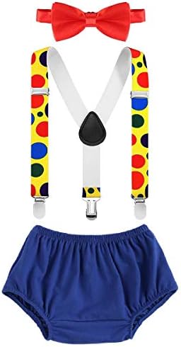 IDOPIP Baby Boys Circus Costume 1st Birthday Set