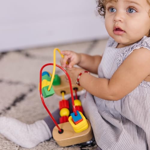 Melissa Doug First Bead Maze - Wooden Educational Toy for Babies and Toddlers