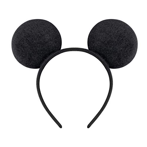 Set of 24 Mouse Costume Deluxe Fabric Ears Headbands