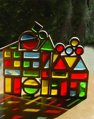 Agirlgle Rainbow Stacking Blocks Set 24 Pcs