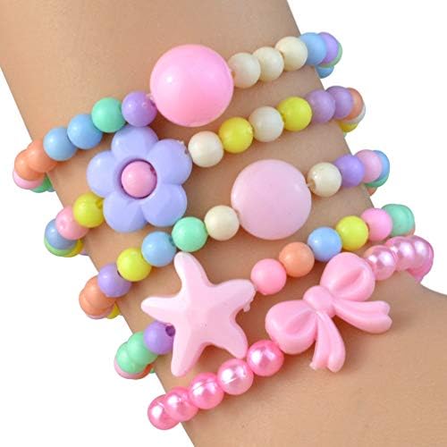 Obmwang 20Pcs Princess Necklace Bracelet Set for Women Costume Jewelry