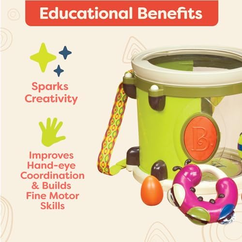 B toys Musical Instruments For Kids Portable Drum Set