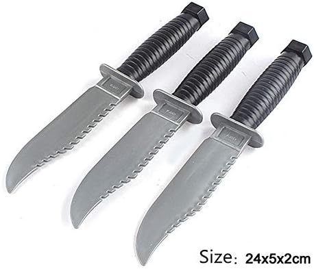 Wendy Mall 3pcs Plastic Knife Toy Training Swords Halloween Costume Party Props
