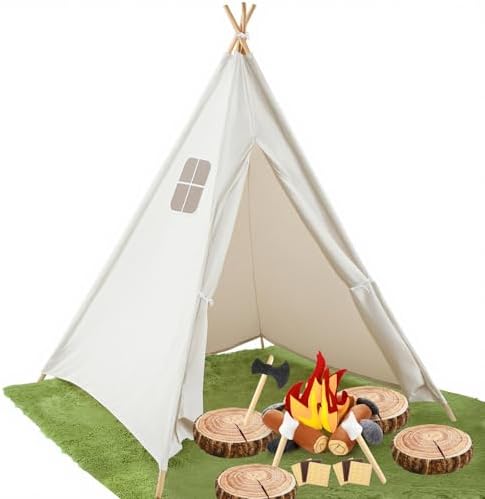 Kigley 27 Pcs Pretend Camping Play Set for Kids